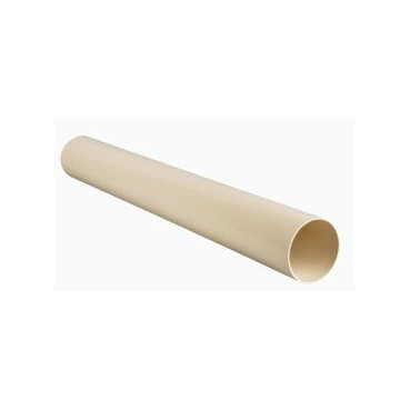 Tube de descente cylindrique Ø 125 diamètre Ø 125mm couleur Sable Nicoll | TD125S