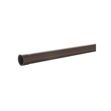 Tube de descente cylindrique Ø 80 diamètre Ø 80mm couleur Marron Nicoll | TD802PM