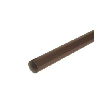 Tube de descente cylindrique Ø 80 diamètre Ø 80mm couleur Marron Nicoll | TD803M