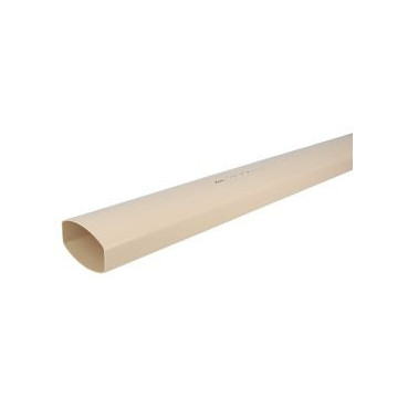 Tube de descente ovoïde 90x56 diamètre Ø 90mm x 56mm couleur Sable Nicoll | TD953S