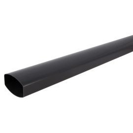 Tube de descente ovoïde 90x56 diamètre Ø 90mm x 56mm couleur Gris anthracite Nicoll | TD95A