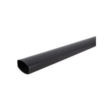 Tube de descente ovoïde 90x56 diamètre Ø 90mm x 56mm couleur Gris anthracite Nicoll | TD95A