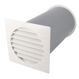 Traversée de mur acoustique pour passage d'air diamètre Ø 160mm couleur Blanc Nicoll | TMA100B