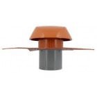 Image du produit : Chapeau de ventilation avec collerette d'étanchéité Atemax diamètre Ø 125mm couleur Rouge Terracotta Nicoll | VVE12T