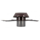 Image du produit : Chapeau de ventilation avec collerette d'étanchéité Atemax diamètre Ø 160mm - largeur 500mm - longueur 550mm couleur Marron Nicoll | VVE16M