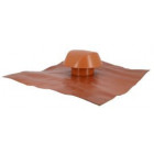 Image du produit : Chapeau de ventilation avec grande collerette d'étenchéité Atemax diamètre Ø 100mm - largeur 550mm - longueur 500mm couleur Rouge Terracotta Nicoll | VVF10T