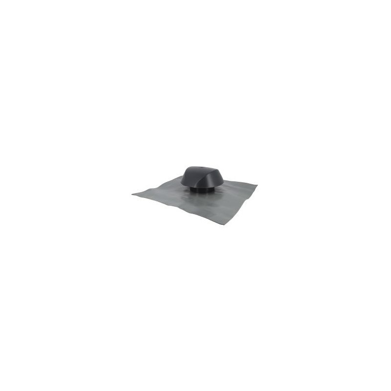 Chapeau de ventilation avec grande collerette d'étenchéité Atemax diamètre Ø 125mm - largeur 550mm - longueur 500mm couleur Gris anthracite Nicoll | VVF12A