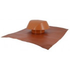 Image du produit : Chapeau de ventilation avec grande collerette d'étenchéité Atemax diamètre Ø 125mm - largeur 550mm - longueur 500mm couleur Rouge Terracotta Nicoll | VVF12T