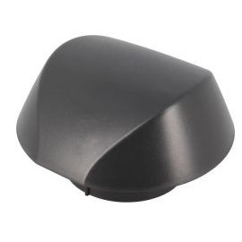 Chapeau de ventilation simple avec moustiquaire Atemax diamètre Ø 100mm couleur Gris anthracite Nicoll | VVM10A