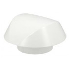 Image du produit : Chapeau de ventilation simple avec moustiquaire Atemax diamètre Ø 100mm couleur Blanc Nicoll | VVM10B