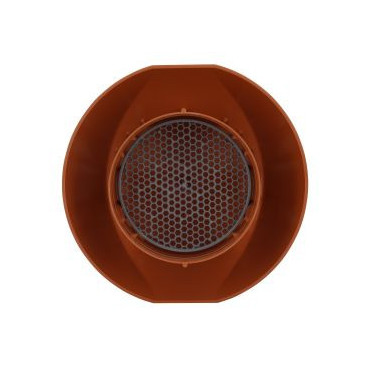 Chapeau de ventilation simple avec moustiquaire Atemax diamètre Ø 100mm couleur Rouge Terracotta Nicoll | VVM10T