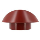 Image du produit : Chapeau de ventilation simple avec moustiquaire Atemax diamètre Ø 125mm couleur Rouge Nicoll | VVM12R