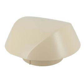 Chapeau de ventilation simple avec moustiquaire Atemax diamètre Ø 125mm couleur Sable Nicoll | VVM12S