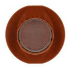 Image du produit : Chapeau de ventilation simple avec moustiquaire Atemax diamètre Ø 125mm couleur Rouge Terracotta Nicoll | VVM12T