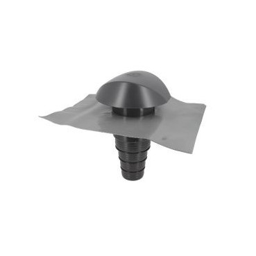 Chapeau de ventilation avec adaptateur tuile à douille Atemax diamètre Ø 160mm x 160mm - largeur 550mm - longueur 500mm couleur Gris anthracite Nicoll | VVMD16A