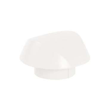 Chapeau de ventilation simple Atemax diamètre Ø 100mm couleur Blanc Nicoll | VVS10B