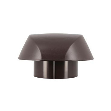 Chapeau de ventilation simple Atemax diamètre Ø 100mm couleur Marron Nicoll | VVS10M