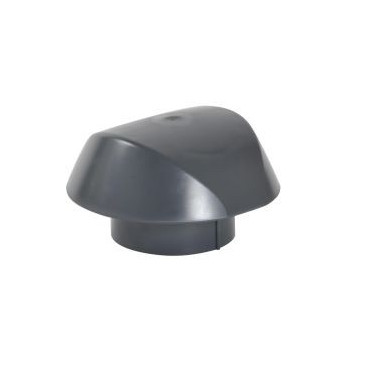 Chapeau de ventilation simple Atemax diamètre Ø 125mm couleur Gris anthracite Nicoll | VVS12A