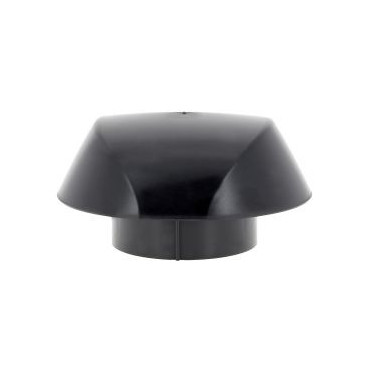 Chapeau de ventilation simple Atemax diamètre Ø 125mm couleur Gris anthracite Nicoll | VVS12A