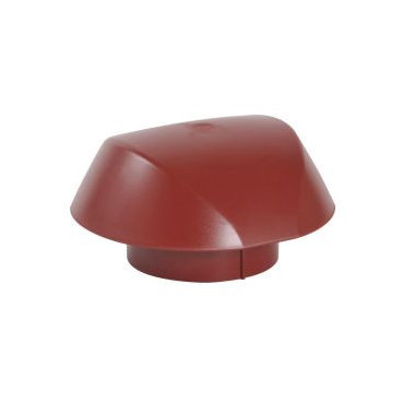 Chapeau de ventilation simple Atemax diamètre Ø 125mm couleur Rouge Nicoll | VVS12R