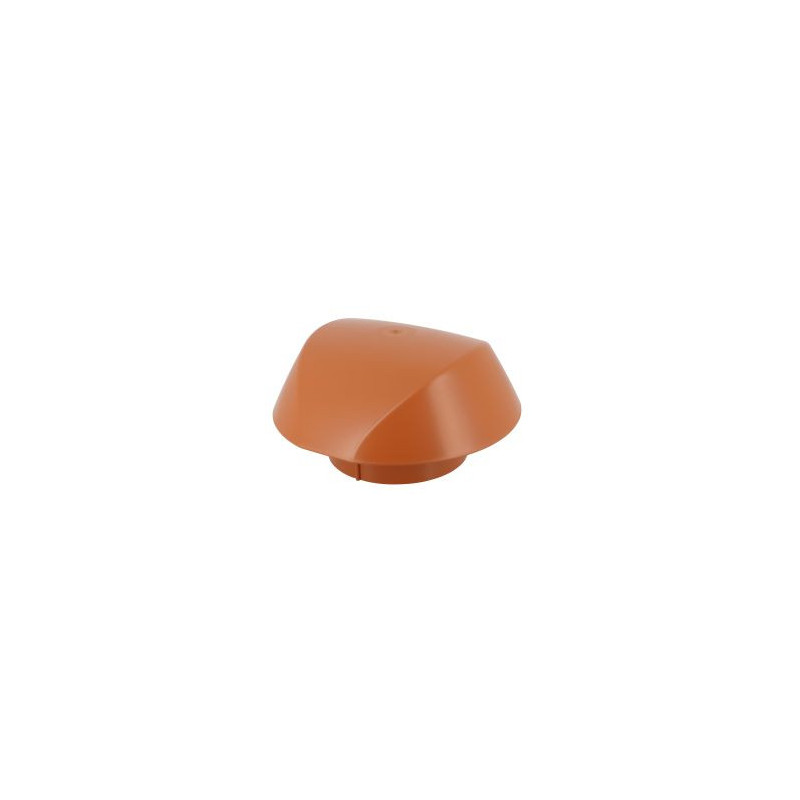 Chapeau de ventilation simple Atemax diamètre Ø 125mm couleur Rouge Terracotta Nicoll | VVS12T