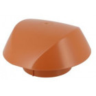 Image du produit : Chapeau de ventilation simple Atemax diamètre Ø 125mm couleur Rouge Terracotta Nicoll | VVS12T