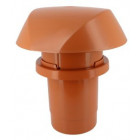 Image du produit : Chapeau avec adaptateur tuile à douille Atemax diamètre Ø 160mm x 150mm couleur Rouge Terracotta Nicoll | VVT16T