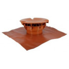 Image du produit : Chapeau aéraulique avec collerette d'étanchéité Atemax diamètre Ø 160mm - largeur 550mm - longueur 500mm couleur Rouge Terracotta Nicoll | VXE16T