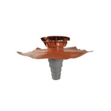 Chapeau aéraulique avec adaptateur tuile à douille Atemax diamètre Ø 160mm - largeur 550mm - longueur 500mm couleur Rouge Terracotta Nicoll | VXMD16T