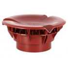 Image du produit : Chapeau aéraulique simple Atemax diamètre Ø 160mm couleur Rouge Nicoll | VXS16R