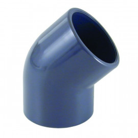 Coude 45° PVC pression 05 01 - 50 mm CEPEX | 01750