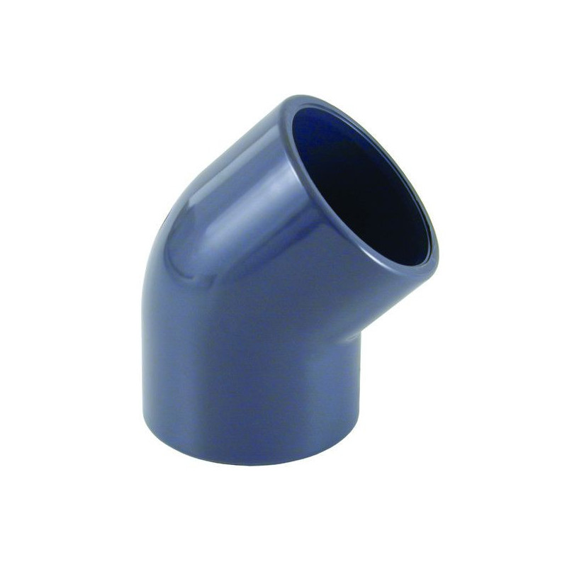 Coude 45° PVC pression 05 01 - 75 mm CEPEX | 01752