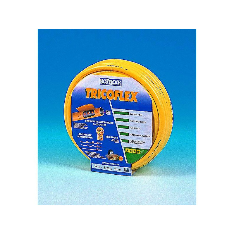 Tuyau d'arrosage PVC TRICOFLEX jaune - 40 mm - 25 m TRICOFLEX | 048442