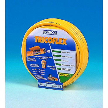 Tuyau d'arrosage PVC TRICOFLEX jaune - 40 mm - 25 m TRICOFLEX | 048442