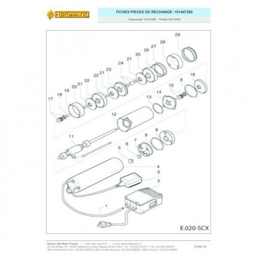 Pompe de puits SCMX 3/5S turbines inox monophasée SPERONI | 101447680