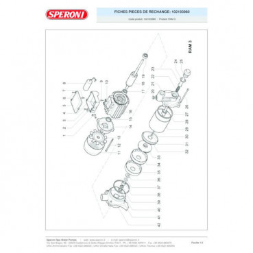 Pompe multicellulaire monophasée RAM 40 SPERONI | 102197760