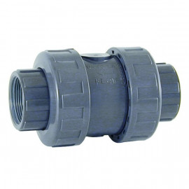 Clapet PVC - Diamètre 1 : 50 mm - Diamètre 2 : 40 mm - Embout : à coller - Femelle CEPEX | 25697