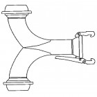 Image du produit : Raccord Spherique - Té fin de ligne - 80 GIVAL | 25DBLCO080RS