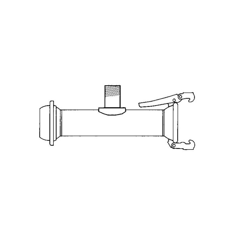 Dérivation Te Spherique M/F/F - 120 / fileté 1"1/2 GIVAL | 26DE120X1P1/2RS