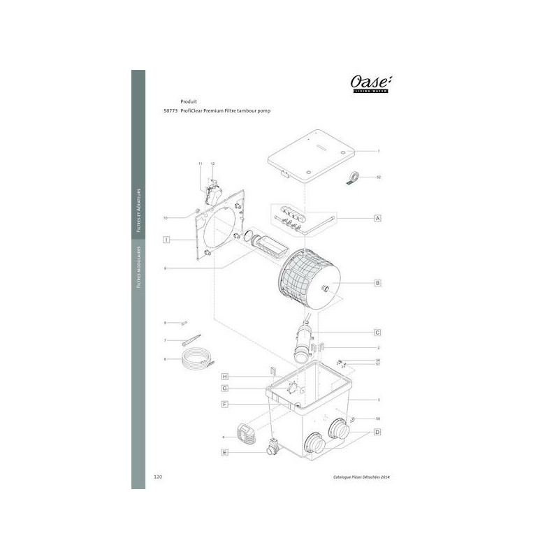 Filtre tambour par gravitation PROFICLEAR PREMIUM OASE | 47005