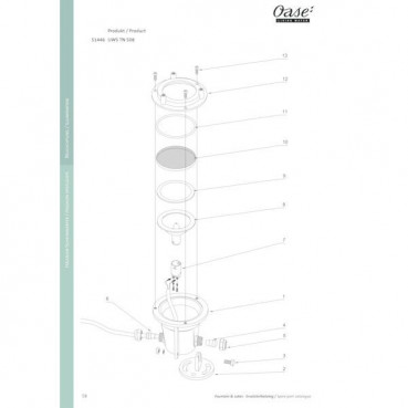 Projecteur UWS-TN-508 50W OASE | 51446