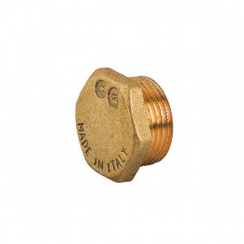 BOUCHON MALE LAITON A VISSER - 1/2'' | C001004