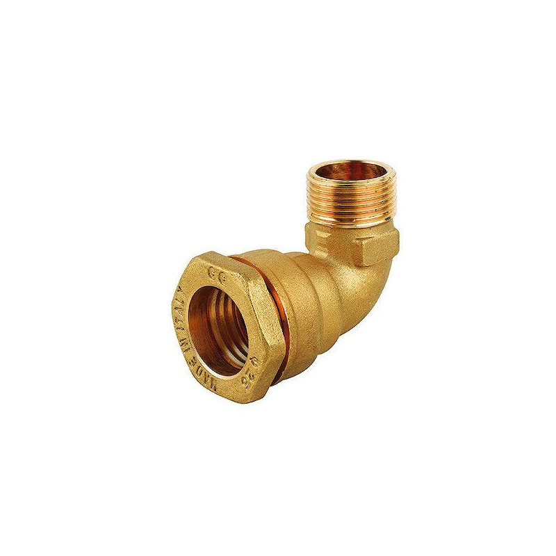 COUDE COMPRESSION LAITON FILETE - 20 mm - 1/2" | H004001OT