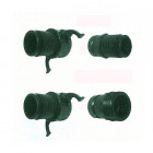 Image du produit : Raccord flat PE COUPLING Quick coupling 38 fileté 1"1/2 | MALE THREAD 40MM