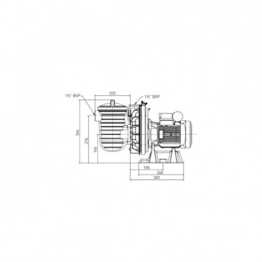 Pompe filtration Sta-Rite monophasée - LA STARITE - 0.55kW PENTAIR | P-STR-101