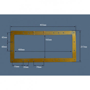 Jeu de 2 joints bride de skimmer grand modèle pour COFIES HAYWARD | SKX15016