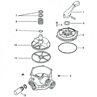 Vanne multivoies TOP 2" HAYWARD | SP071620E