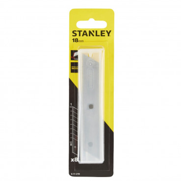 Lames de cutters 18mm extra - epaisses - distributeur 8 lames Stanley | 0-11-219