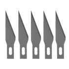 Image du produit : Lame de scalpel hobby à angle aigu - conditionnement de 5 lames - largeur 5 mm - longueur 48 mm Stanley | 0-11-411