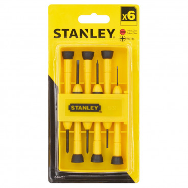 Tournevis Stanley horloger bimatiere coffret 6 pièces | 0-66-052